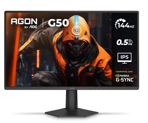 Monitor Gamer AOC AGON 24G50F de 24", 144Hz e 0,5ms