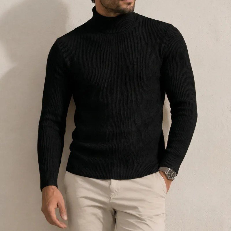 Blusa De Frio Masculina Cacharrel Gola Alta Rolê Felpada Preto Xg
