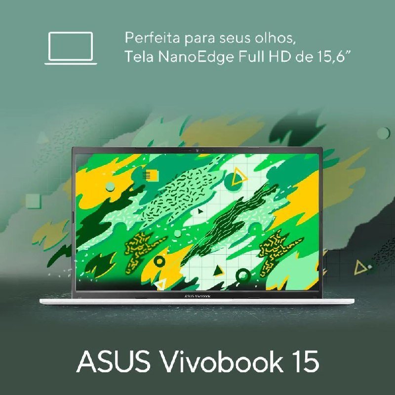Notebook ASUS Vivobook 15 Ryzen 7 8GB + SSD 512GB