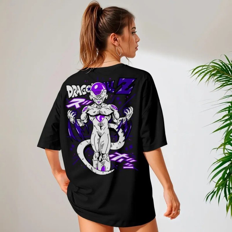 Camiseta Oversized Anime Dragon Ball Imperador Freeza Ref057 com Frete Grátis