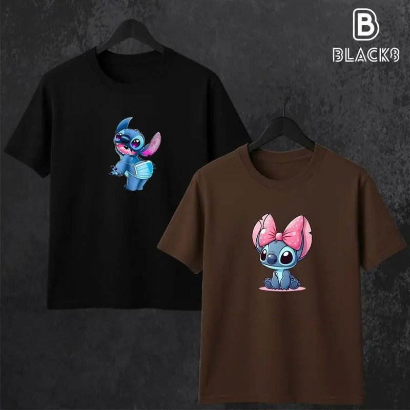 Kit 2 Camisa Unissex Camiseta Fitnes Lillo Stitch Premium + Frete Grátis