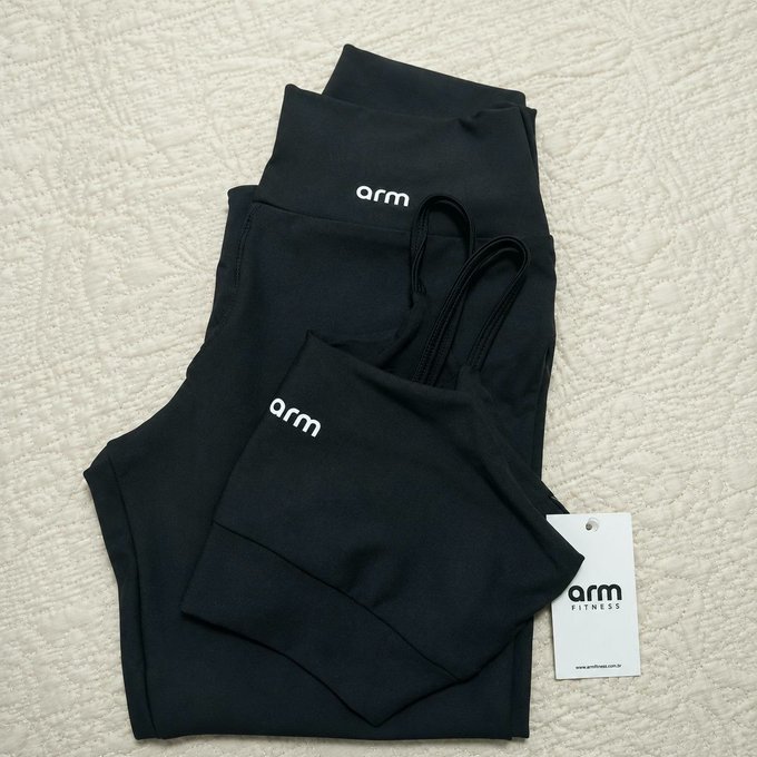 Conjunto Feminino Fitness Top e Legging Arm + Frete Grátis