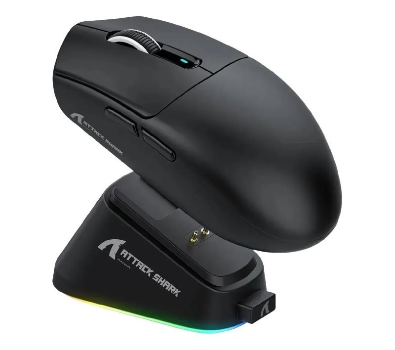 Mouse Gamer Sem Fio Attack Shark V6 25000dpi