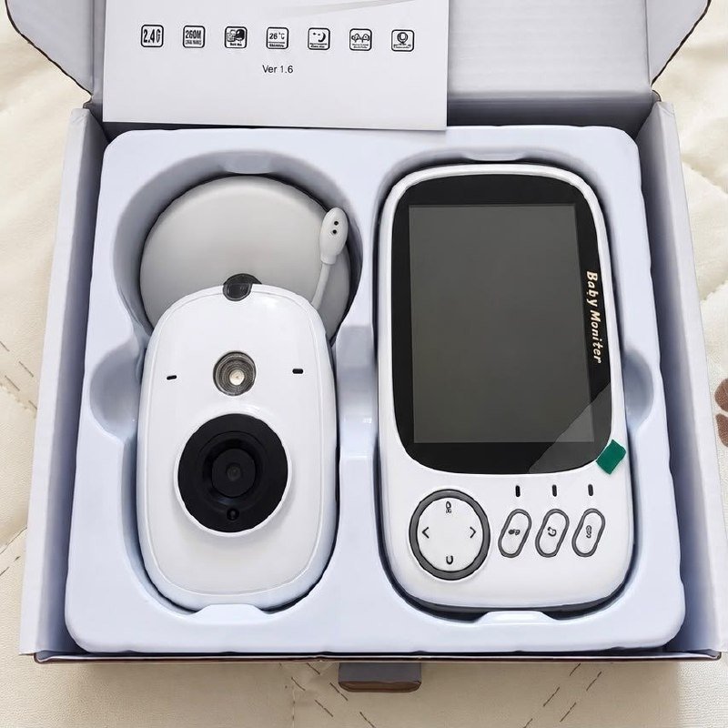 Baba Eletrônica Baby Monitor Vb603 Visão Noturna Dual Audio Cor Branco Estary Shop