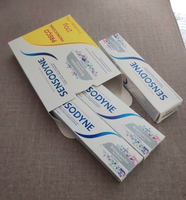 Sensodyne Creme Dental Branqueador Extra Fresh com Flúor, Leve 3 e Pague 2
