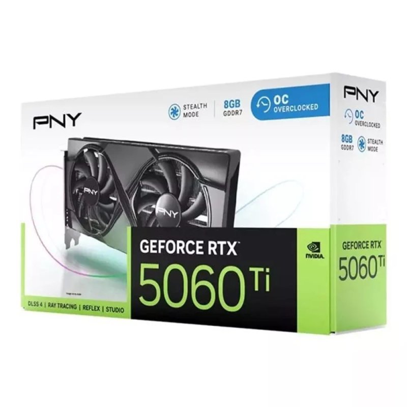 Placa de Video GeForce NVIDIA PNY RTX 5060 TI 8GB