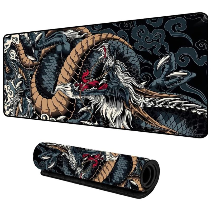Mouse Pad Gamer Blue Dragon – GIANT, Superfície Ultralisa para Controle e Velocidade