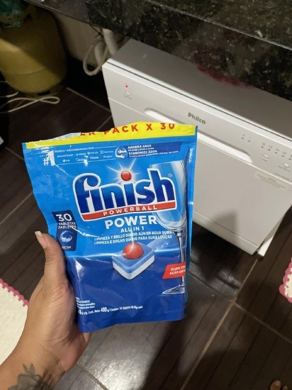 Finish Powerball Detergente para Lava Louças em Tabletes 30 unidades