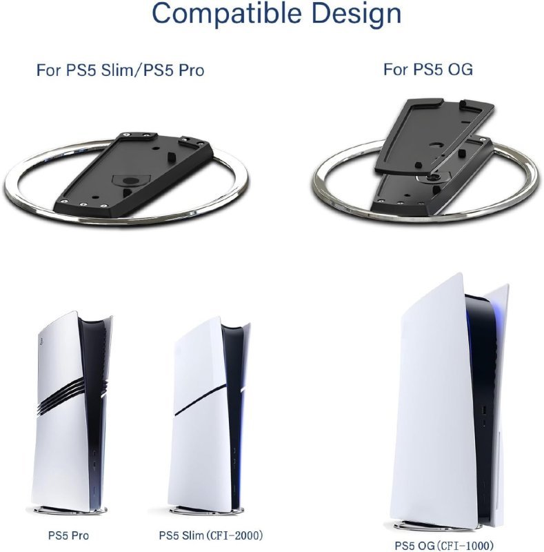 Suporte Vertical para PS5/PS5 Slim - Base Antiderrapante