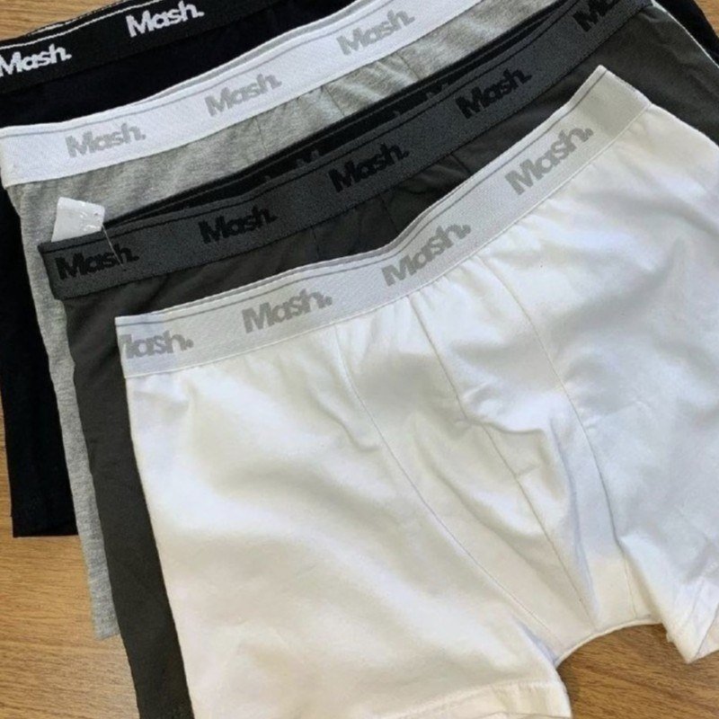 Kit 4 Cuecas Boxer Mash Algodão Box Confortável Original