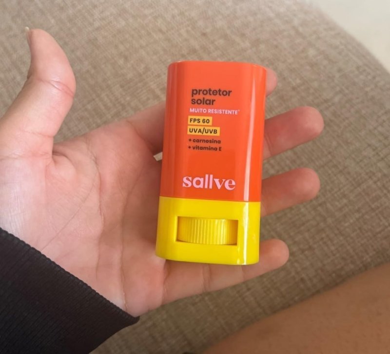 Sallve Protetor Solar em Bastão FPS60 15g + Frete Grátis