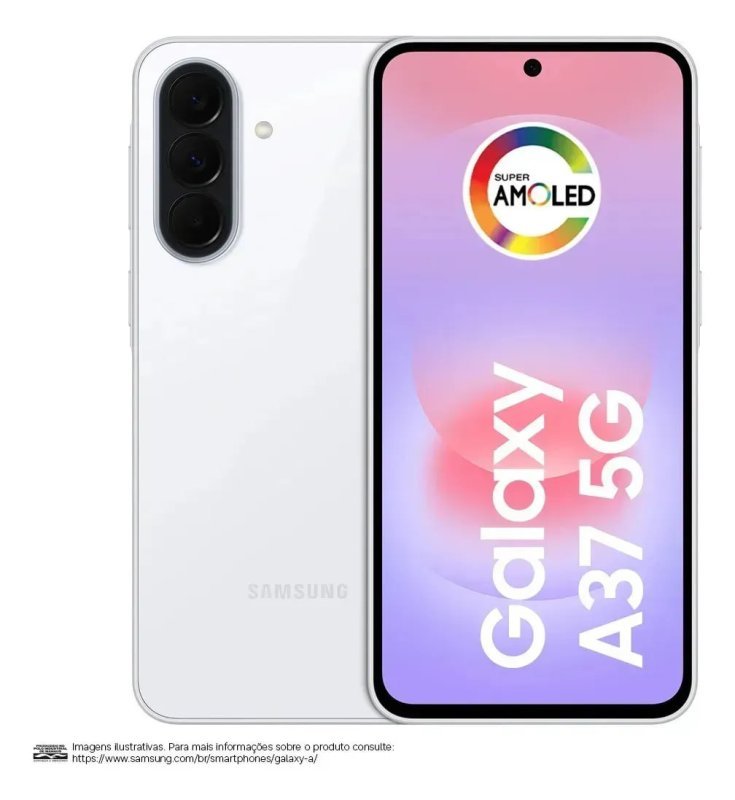 Samsung Galaxy A37 5G - 256GB 8GB RAM - Tela AMOLED 6.7" - Bateria 5.000mAh