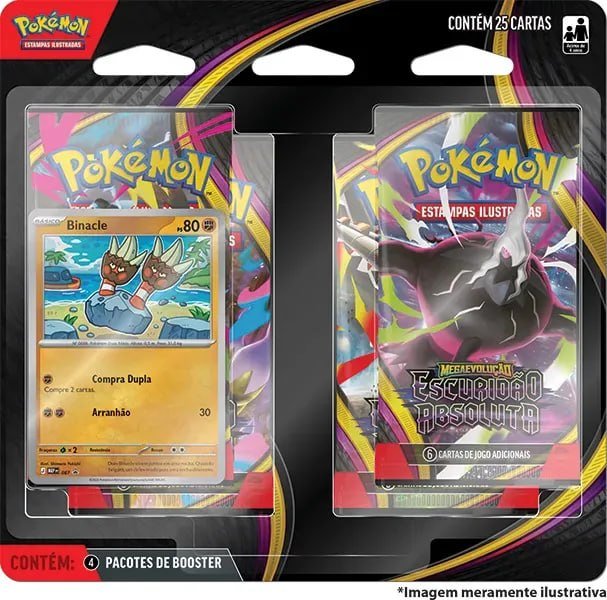 Blister Quadrúplo Pokémon ME05 Escuridão Absoluta