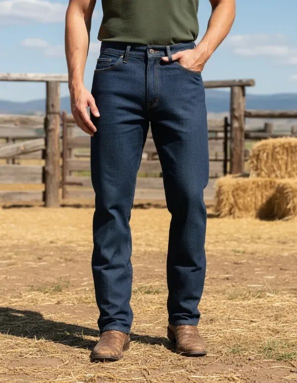 Calça Jeans Masculina Tradicional Reta