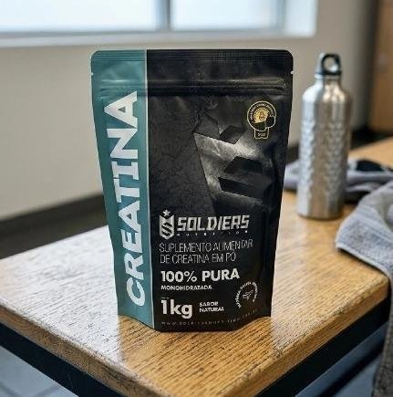 Creatina 1kg Suplemento Monohidratada em pó 100% Pura - Soldiers Nutrition