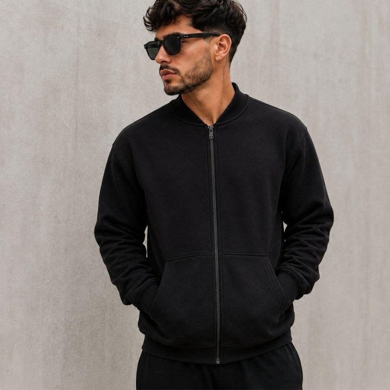 Blusa De Moletom Com Zíper Canguru Flanelado Inverno P Ao G1