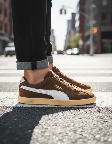 Tênis Masculino Club Ii Puma Flat Bronze-puma White-puma Gold Lisa 41 Br