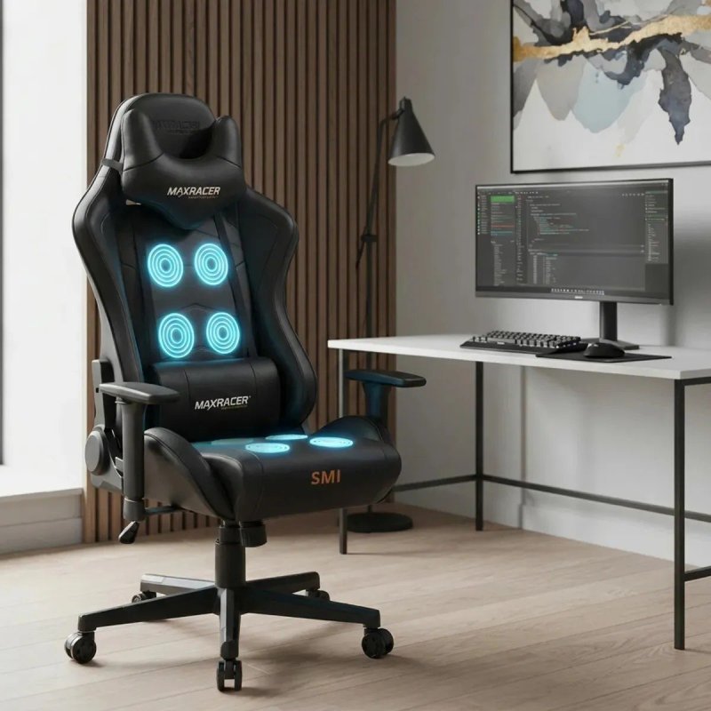 Cadeira Gamer Presidente Ergonômica Max Racer Tactical com Massagem