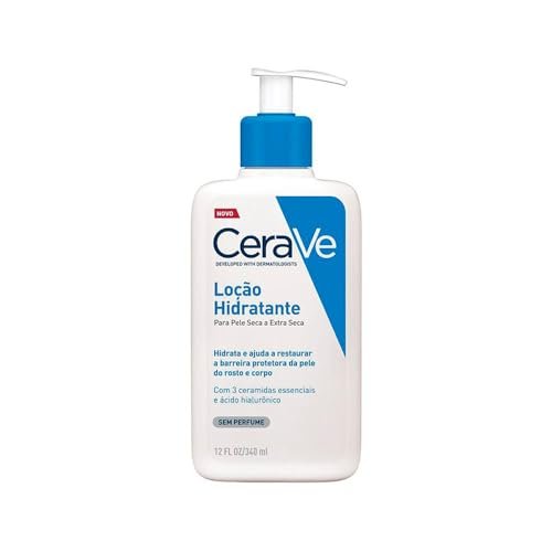 Loção Hidratante Corporal CeraVe com Ácido Hialurônico e 3 Ceramidas Essenciais, 340ml