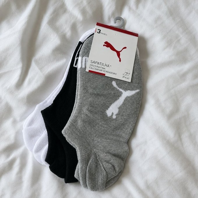 Kit com 9 Pares Meias Puma Sapatilha Soquete