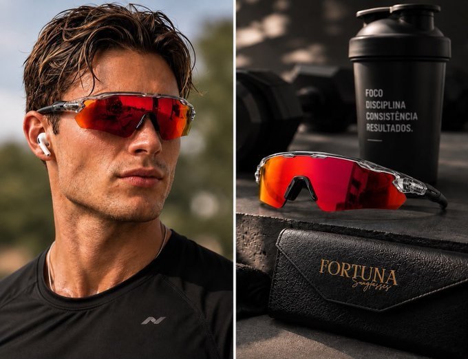 Óculos Esportivo Baixa Pace Premium Proteção UV400 + Frete Grátis