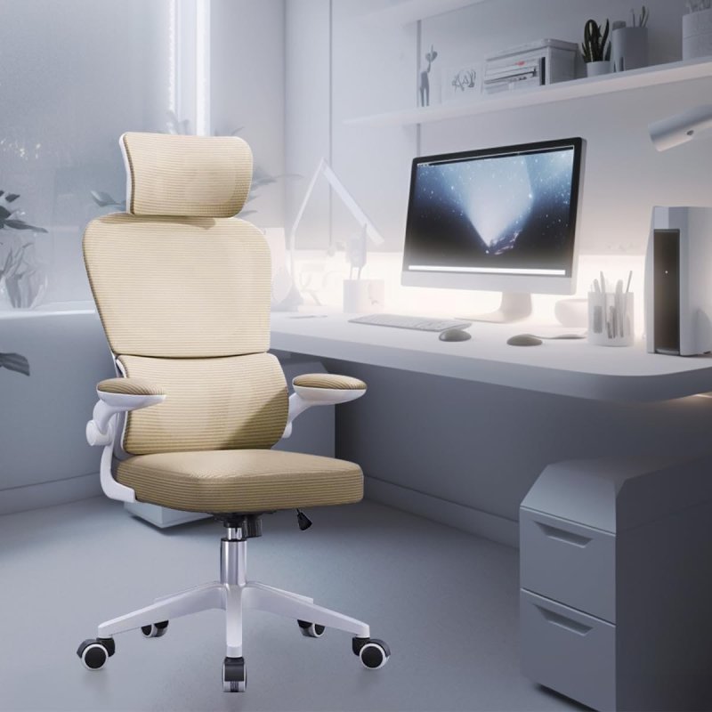 Cadeira de escritório com design ergonômico conforme NR-17