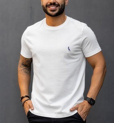 Camiseta Careca Reserva Masculina Off White Liso G