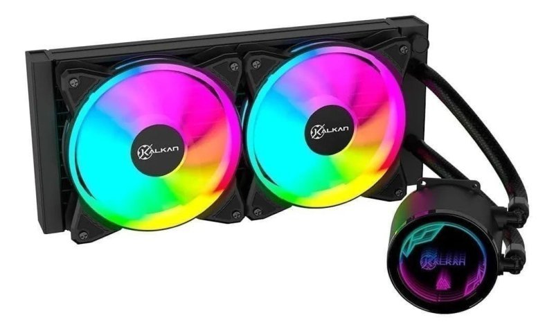 Water Cooler Kalkan Iota V2 240 Rgb 240mm Tdp 250w Preto