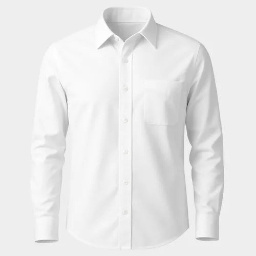 Camisa Social Manga Longa Não Amassa Passa Fácil Microleve Branco M
