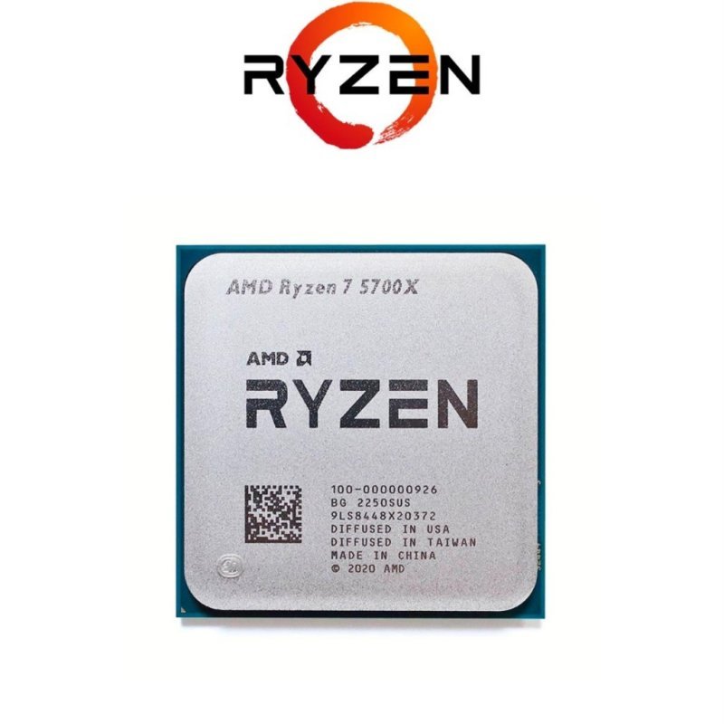 Processador Ryzen 7 5700x 3.4ghz (4.6ghz Max) - Novo S/Box