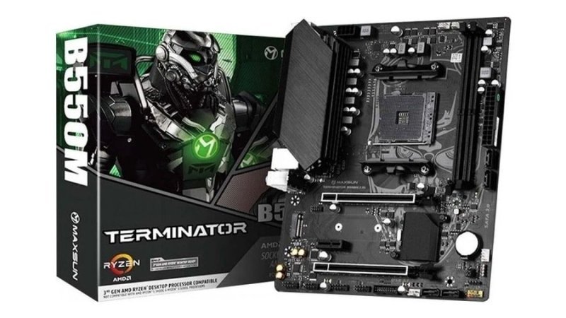 Placa Mãe Maxsun B550M Ms-Terminator, Chipset B550, AMD AM4, mATX, DDR4, MS-Terminator B550M