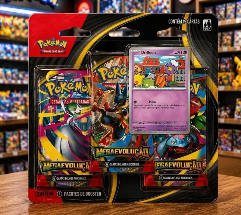 Booster Triplo Megaevolução Pokémon