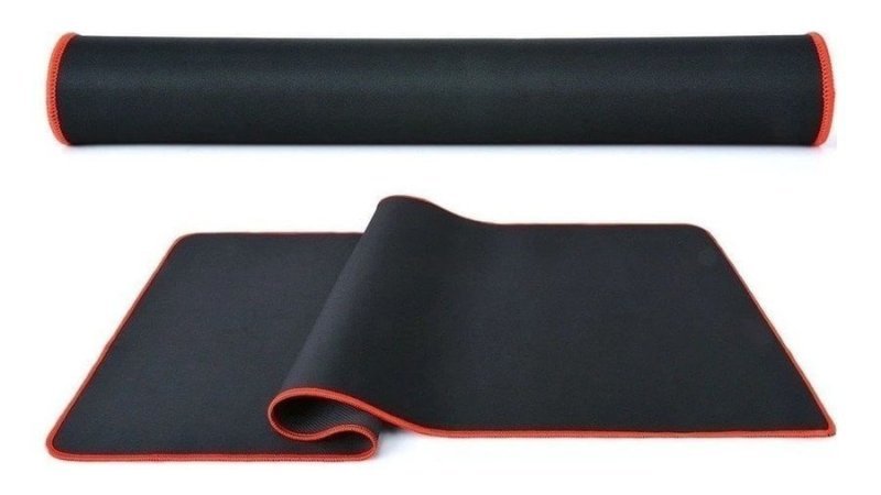 MousePad Gamer Speed Borda Vermelha Costurada 70 X 30 X 0.3cm