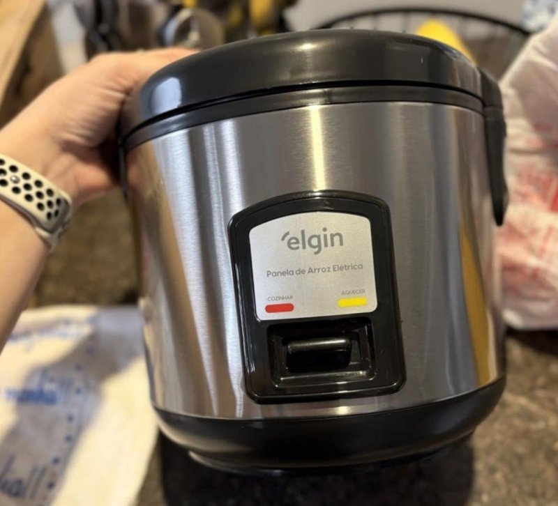 Panela de Arroz Elétrica Elgin 5 Xícaras, 1 L 400W 110V