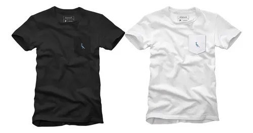 Kit 2 Camisetas Bolso Cb Pica-pau Xadrez Reserva