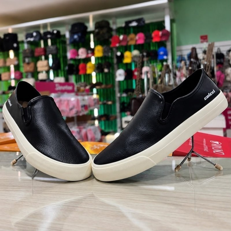 Tênis Grafic 001 Colcci Masculino Casual Confortável Leve Marrom-claro Gráfico