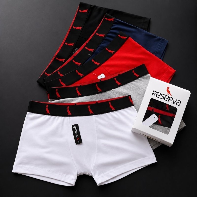Kit 3 Cuecas Boxer Algodão Reserva
