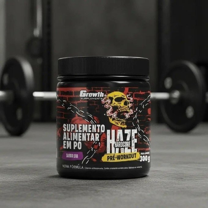 Pré-treino Growth Haze Hardcore 300g