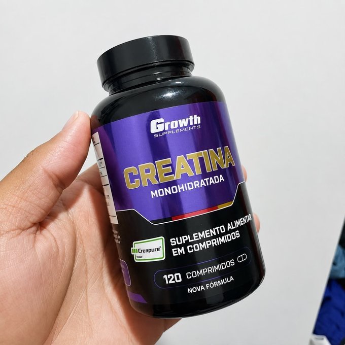 Creatina Creapure 120 Cáps Growth Supplements