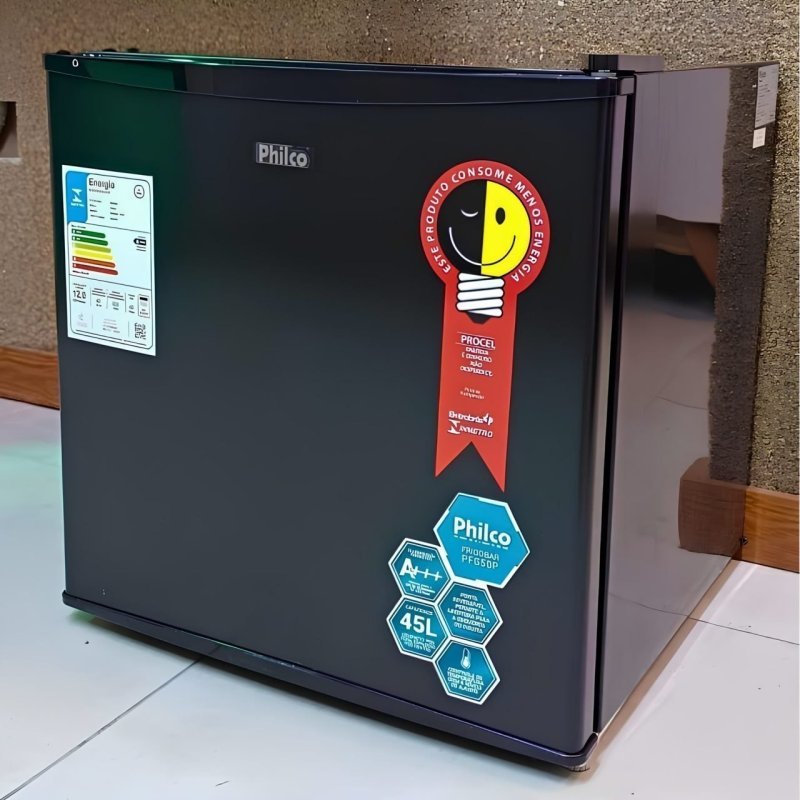 Frigobar Pfg50p 45 Litros Preto Philco 110v + Frete Grátis