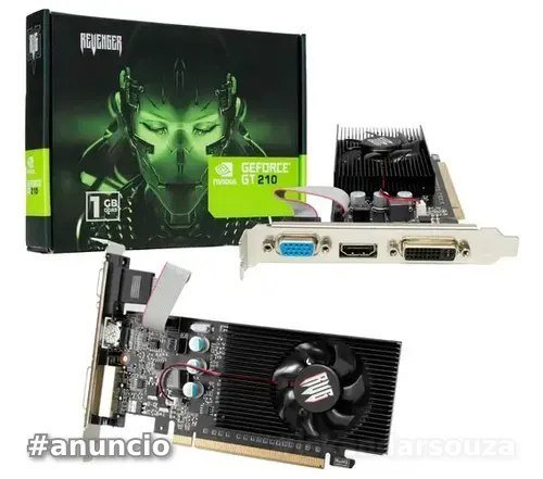 Placa De Vídeo Nvidia Gddr3 200 Series Gt 210 Revenger 1gb