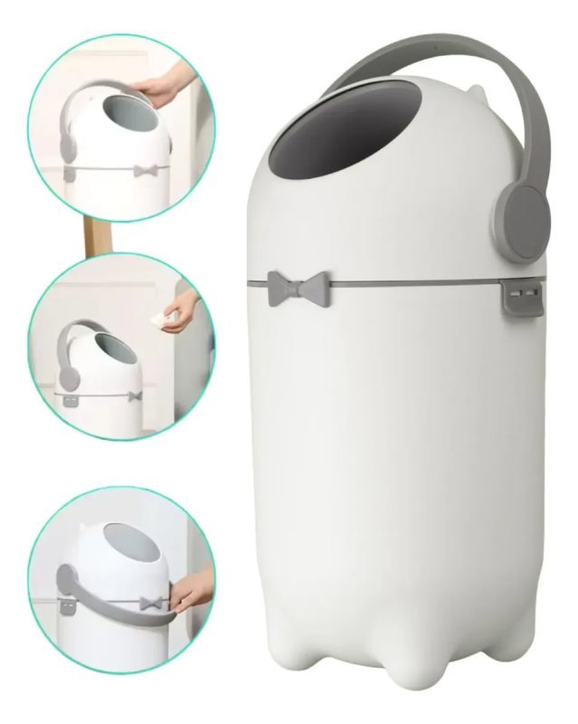 Lixeira Antiodor para Fraldas de Bebê – Lixo Mágico Anti-Odor