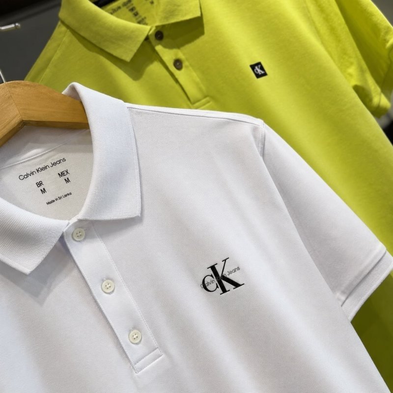 Polo Calvin Klein Jeans Piquet Regular Light Re Issue Branca