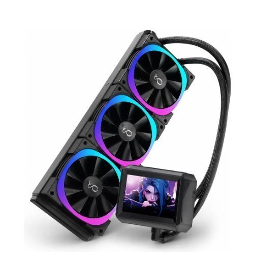 Water Cooler 360mm RGB LCD 3 Fans ARGB Refrigeração Líquida PC Gamer DELTA-CW360LCD