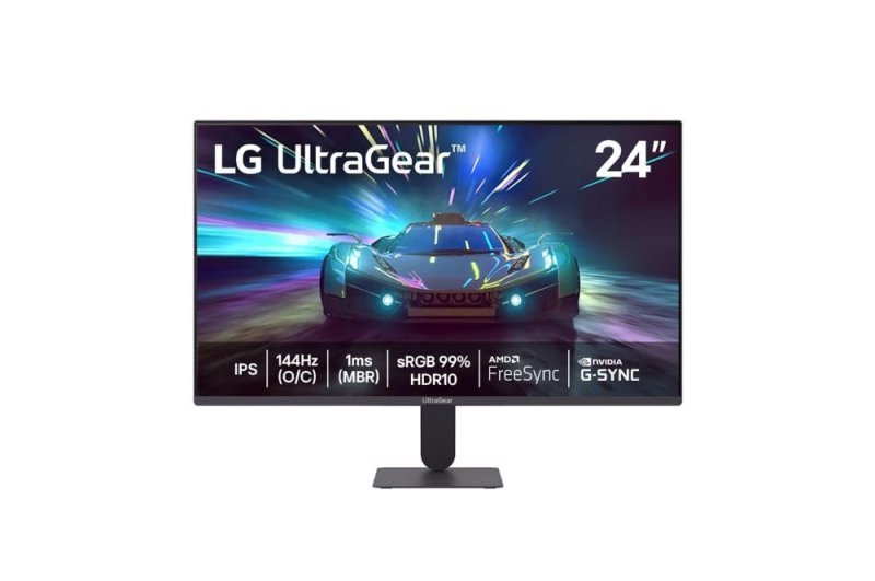 Monitor LG UltraGear™ 24G411A-B 24", FHD, 144Hz, 1ms, NVIDIA G-SYNC, AMD FreeSync, HDR10