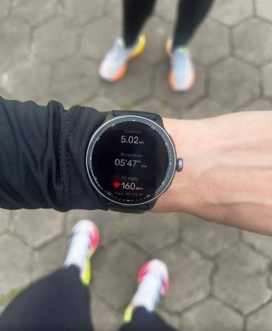 Relógio Inteligente Gps Smartwatch Amoled 3atm Sport Gps Caixa Preto + Frete Grátis