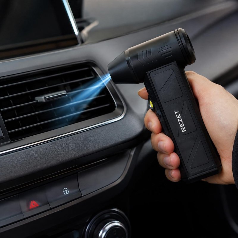 Soprador de Ar Portátil Mini Rezzet Brushless 3 Velocidades Recarregável USB-C