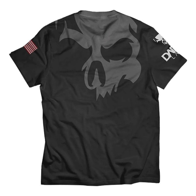 Camiseta Dry-fit Preta Caveira Unisex Dark Lab