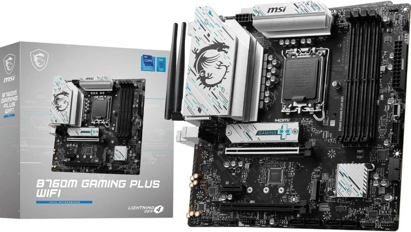 MSI B760M GAMING PLUS WIFI Placa Mãe LGA 1700 DDR5 M.2 USB 3.2
