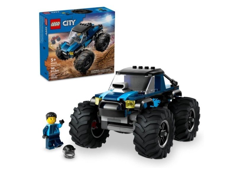 LEGO Set City Great Vehicles 60402 Monster Truck Azul 148 peças + Frete Grátis